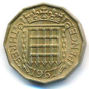 Великобритания, 3 пенса (1967 г.)