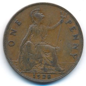 Великобритания, 1 пенни (1928 г.)