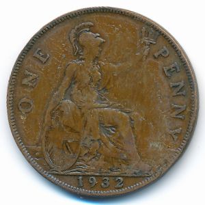 Великобритания, 1 пенни (1932 г.)