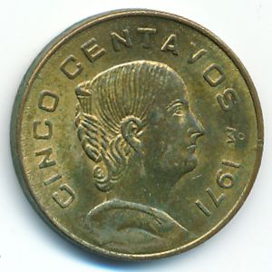 Mexico, 5 centavos, 1971