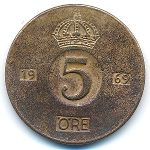 Sweden, 5 ore, 1969