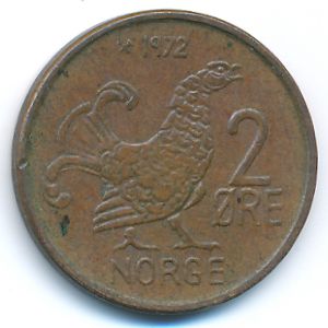 Норвегия, 2 эре (1972 г.)