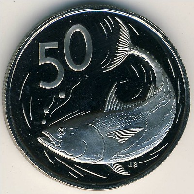 Cook Islands, 50 cents, 1972–1983