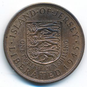 Jersey, 1/12 shilling, 1945