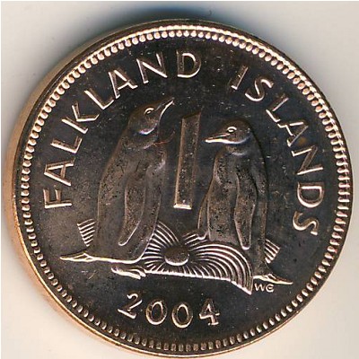 Falkland Islands, 1 penny, 2003–2011