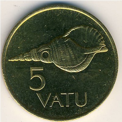 Вануату, 5 вату (1983–2009 г.)