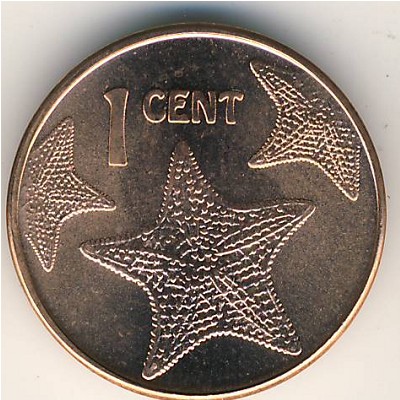 Bahamas, 1 cent, 2006–2007