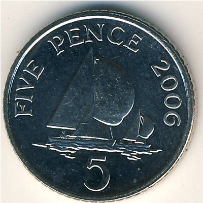 Гернси, 5 пенсов (1999–2010 г.)