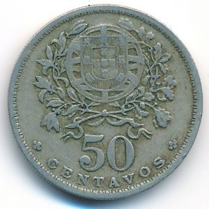 Portugal, 50 centavos, 1953