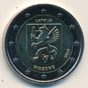 Latvia, 2 euro, 2016