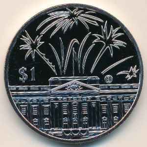East Caribbean States, 1 dollar, 2002