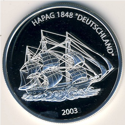 Либерия, 10 долларов (2003 г.)