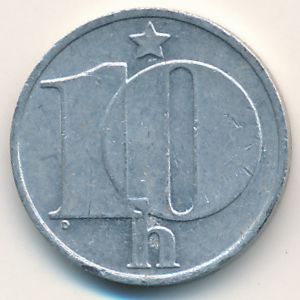 Czechoslovakia, 10 haleru, 1976