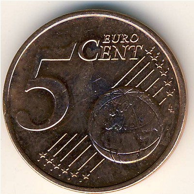 Netherlands, 5 euro cent, 1999–2013