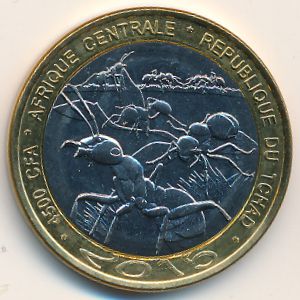 Chad., 4500 francs CFA, 2015