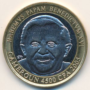 Cameroon., 4500 francs CFA, 2005