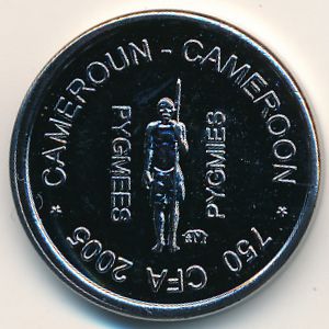 Cameroon., 750 francs CFA, 2005