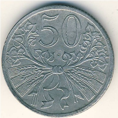 Богемия и Моравия, 50 гелеров (1940–1944 г.)