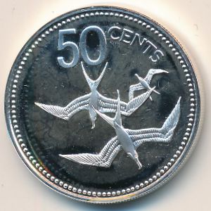 Белиз, 50 центов (1975–1981 г.)