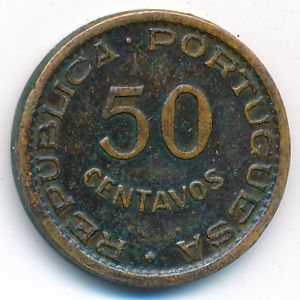 Angola, 50 centavos, 1953