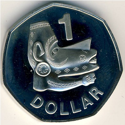 Соломоновы острова, 1 доллар (1977–1983 г.)