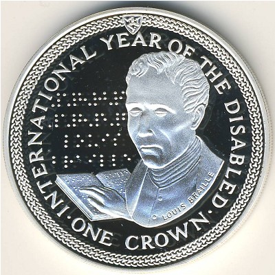 Isle of Man, 1 crown, 1981