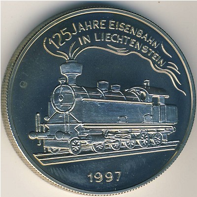Лихтенштейн., 5 евро (1997 г.)