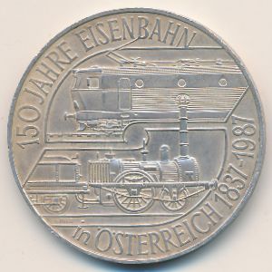 Austria, 500 schilling, 1987