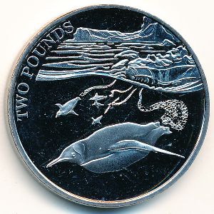 British Antarctic Territory, 2 pounds, 2016