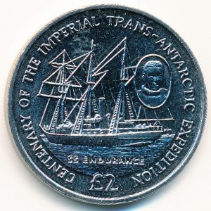 British Antarctic Territory, 2 pounds, 2014