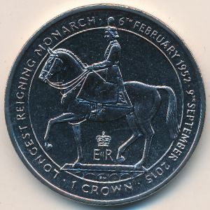 Isle of Man, 1 crown, 2015