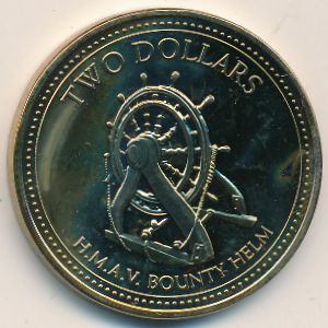 Pitcairn Islands, 2 dollars, 2009