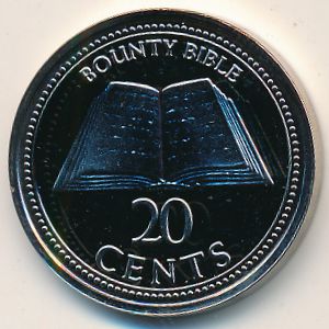 Pitcairn Islands, 20 cents, 2009–2010