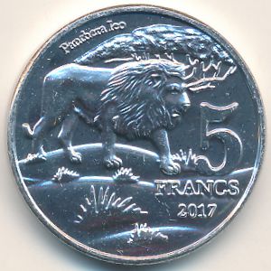 Katanga., 5 francs, 2017