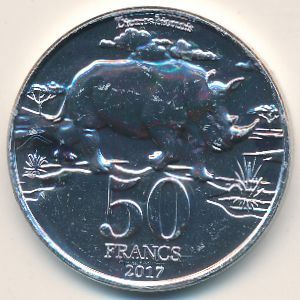 Katanga., 50 francs, 2017