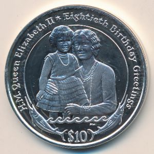 Virgin Islands, 10 dollars, 2006