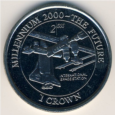 Остров Мэн, 1 крона (2000 г.)