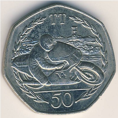 Isle of Man, 50 pence, 1983