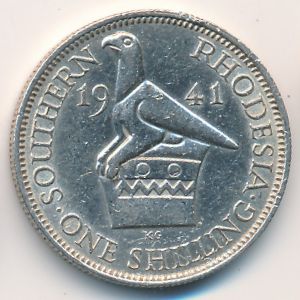 Southern Rhodesia, 1 shilling, 1939–1942