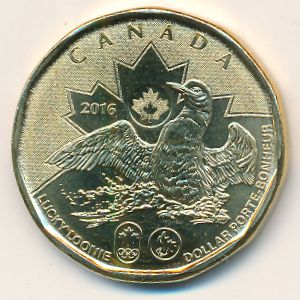 Canada, 1 dollar, 2016