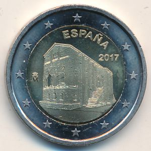 Испания, 2 евро (2017 г.)