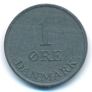 Denmark, 1 ore, 1969