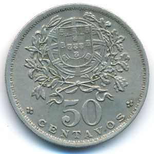 Portugal, 50 centavos, 1957