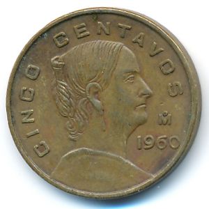 Mexico, 5 centavos, 1960