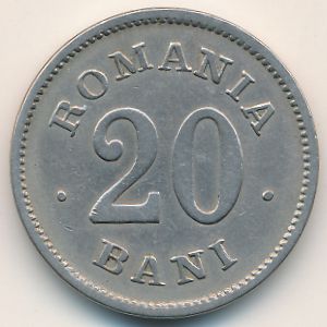 Romania, 20 bani, 1900