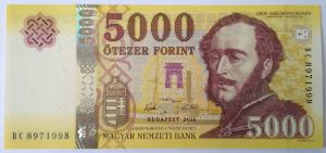 Венгрия, 5000 форинтов (2016 г.)