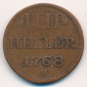Кельн, 4 геллера (1750–1792 г.)