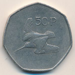 Ireland, 50 pence, 1996