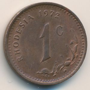 Rhodesia, 1 cent, 1972