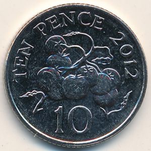 Guernsey, 10 pence, 2012